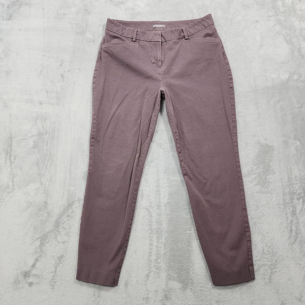 Maurices Pants Juniors 11 Purple Twill Slim Tapered Stretch Chino Casual